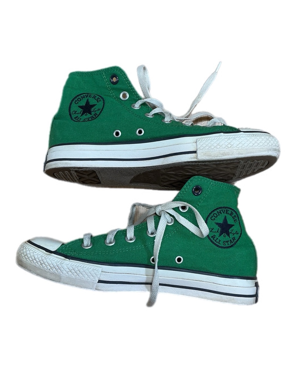 Converse Kelly green high top men's 6 women's 8 - Picture 7 of 13
